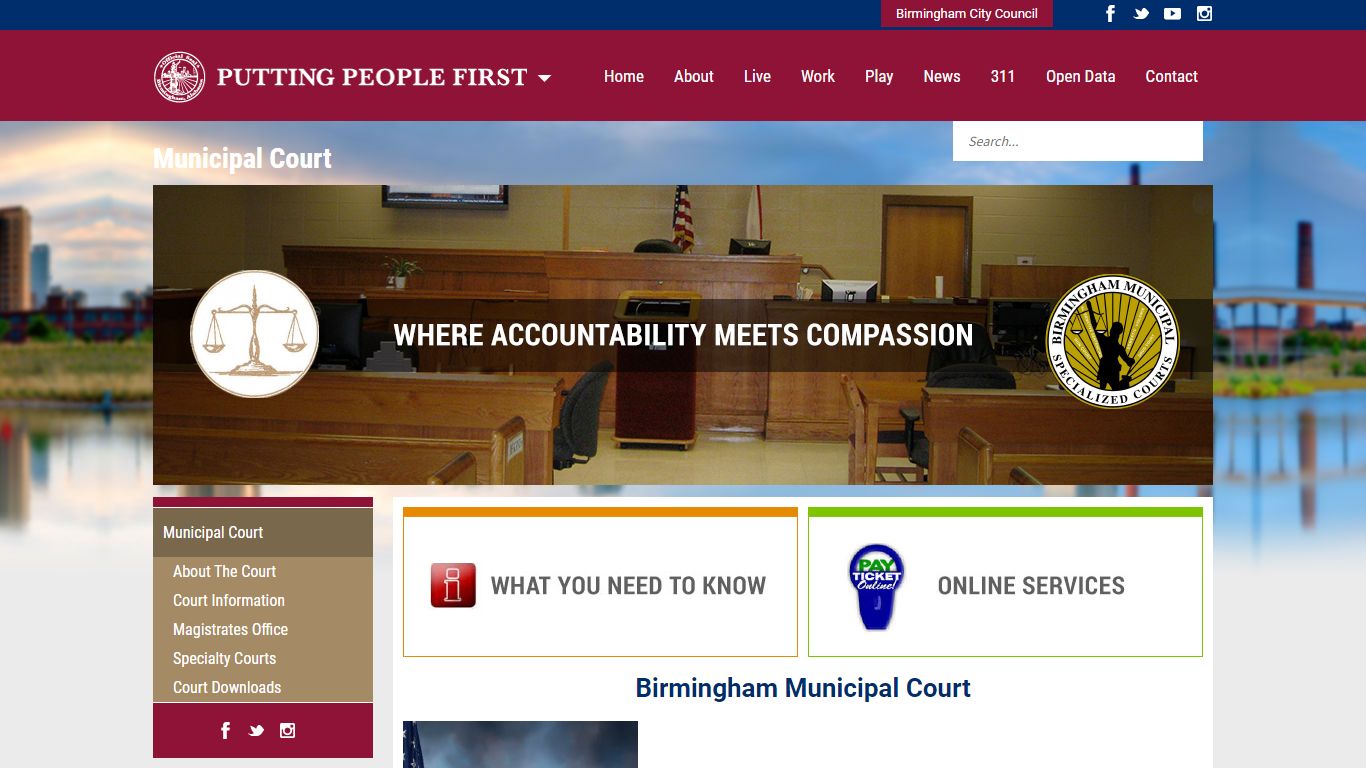 Municipal Court « The Official Website for the City of Birmingham, Alabama